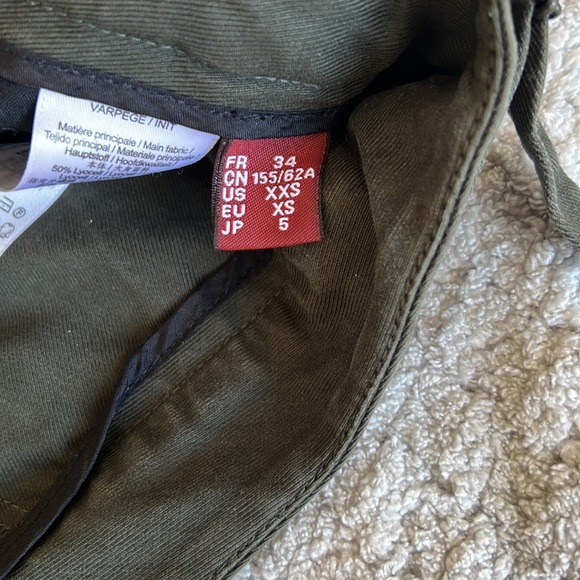 Comptoir des cotonniers dark green casual pant - Picture 8 of 8